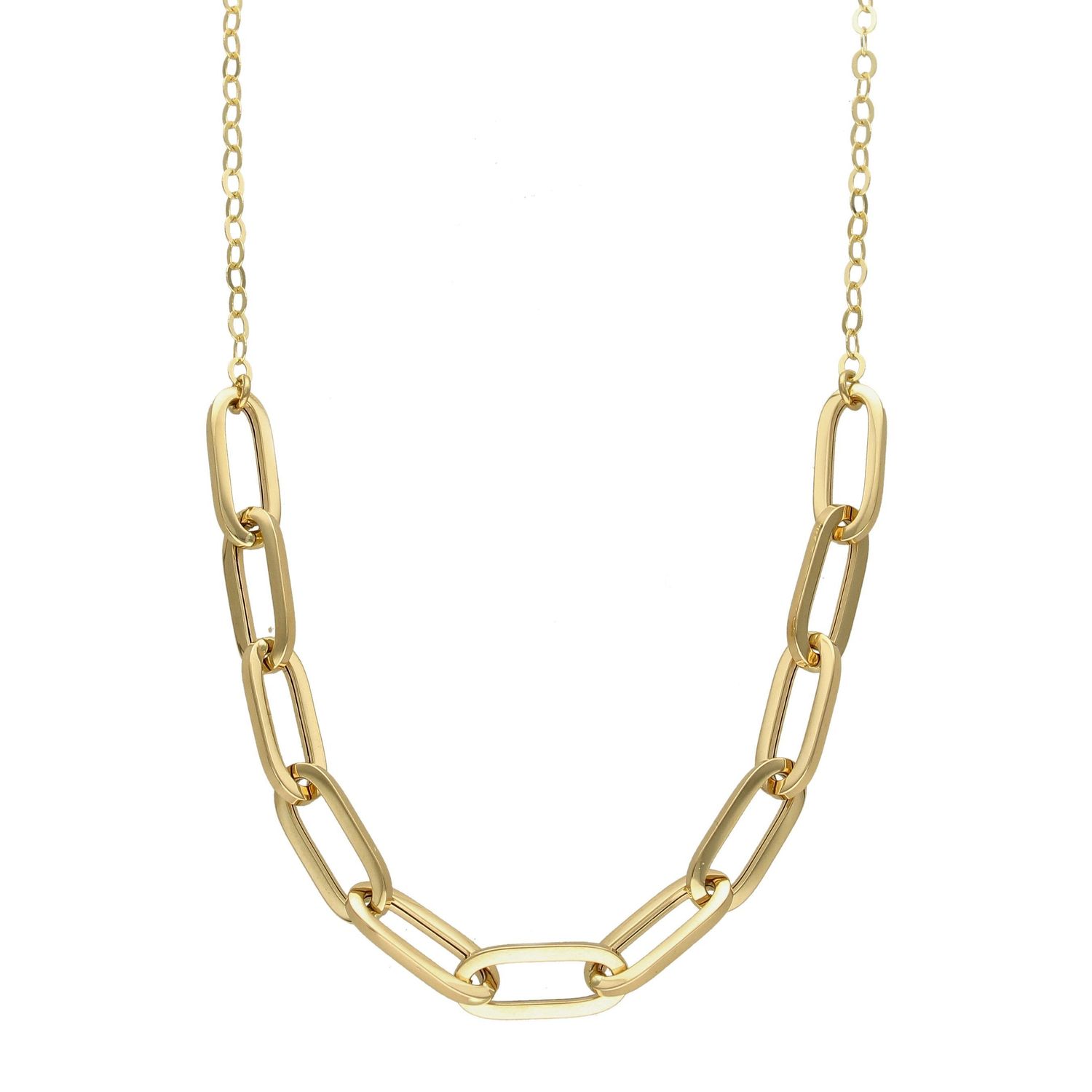 Złoty naszyjnik ozdobiony grubym łańcuszkiem NA 2648.jpg